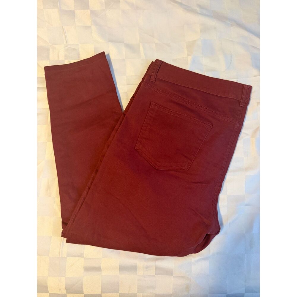 Fashion Nova Men Burgundy Skinny Chino Pants 5 Pocket Mens 40